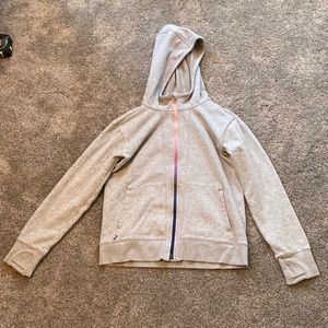 Girls Gray AthletaGirl Zip-Up